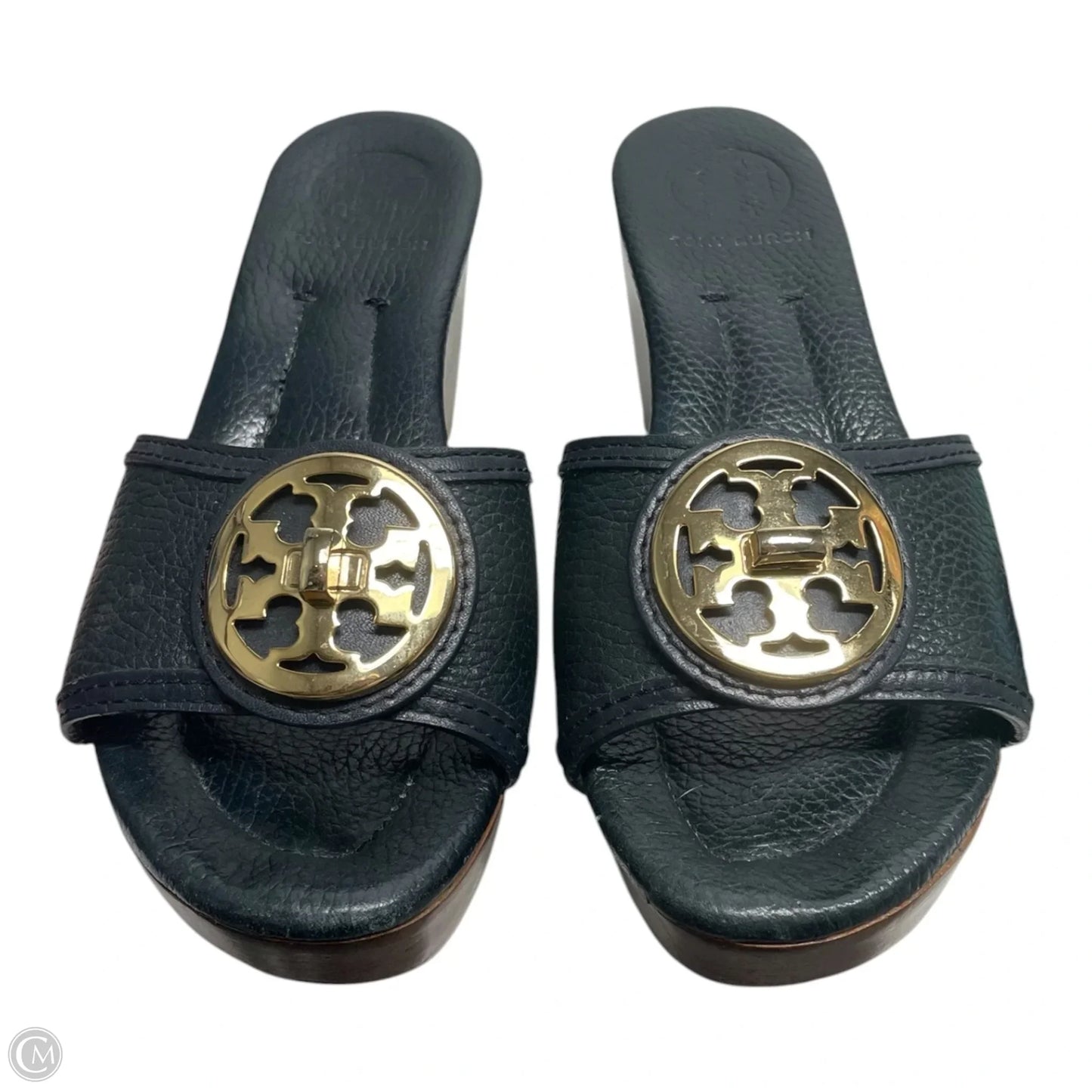 Sandals Designer By Tory Burch In Black, Size: 5