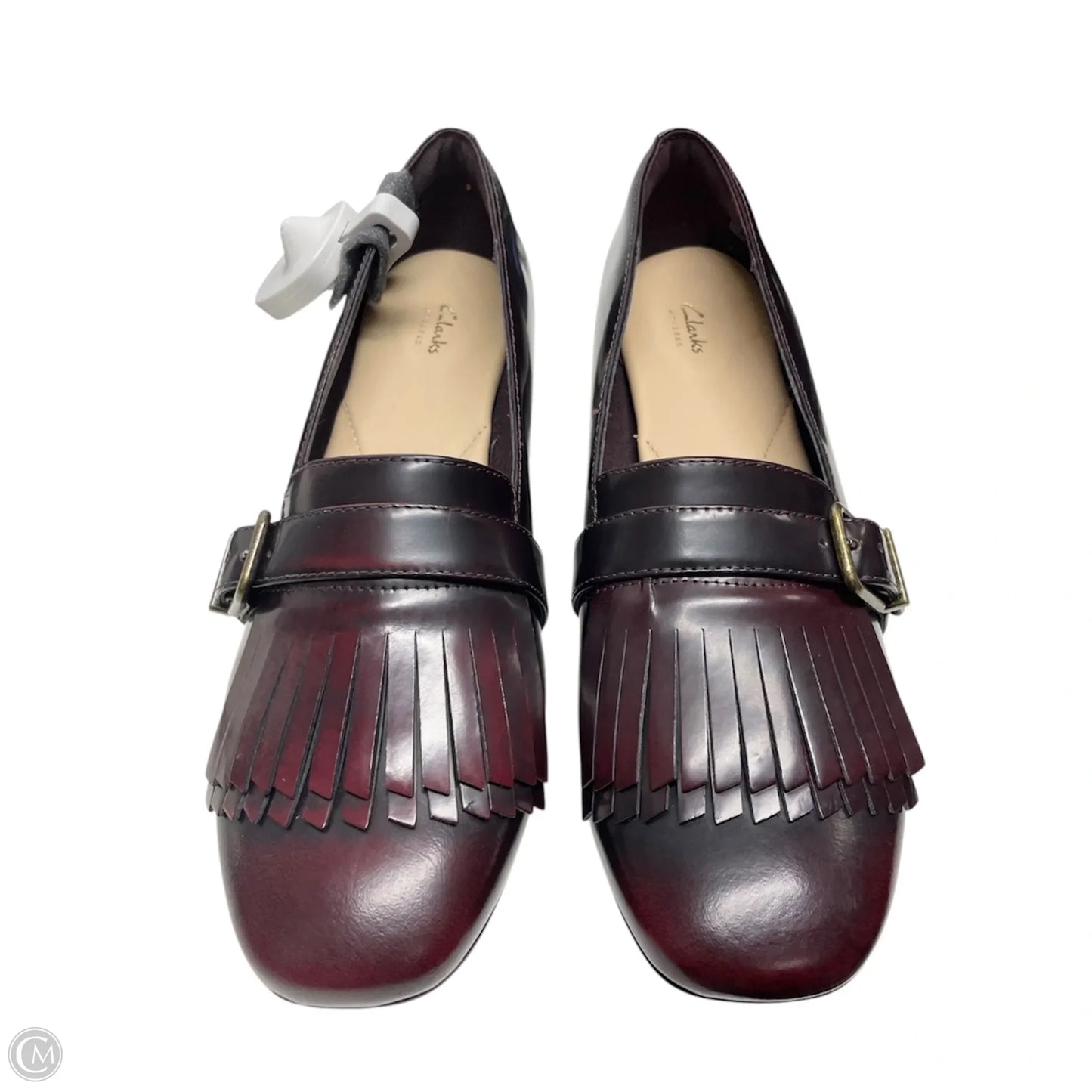 Shoes Heels Block By Clarks In Brown, Size: 8