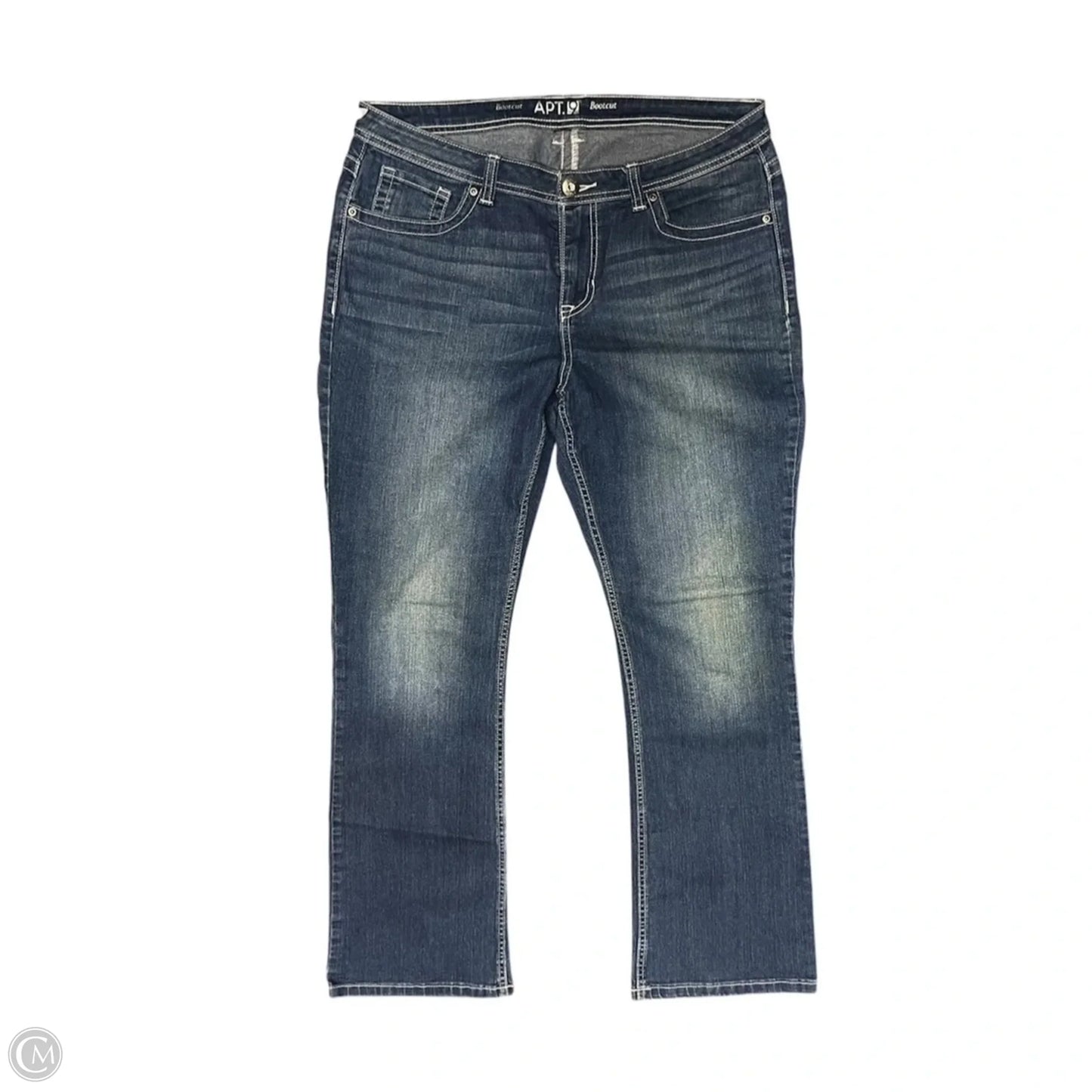 Jeans Boot Cut By Apt 9 In Blue, Size: L