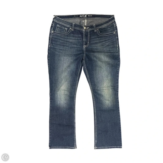 Jeans Boot Cut By Apt 9 In Blue, Size: L