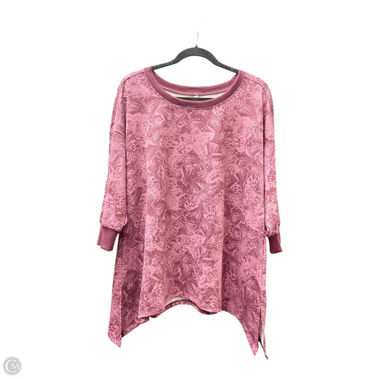 Top Long Sleeve By Cozy In Purple, Size: L