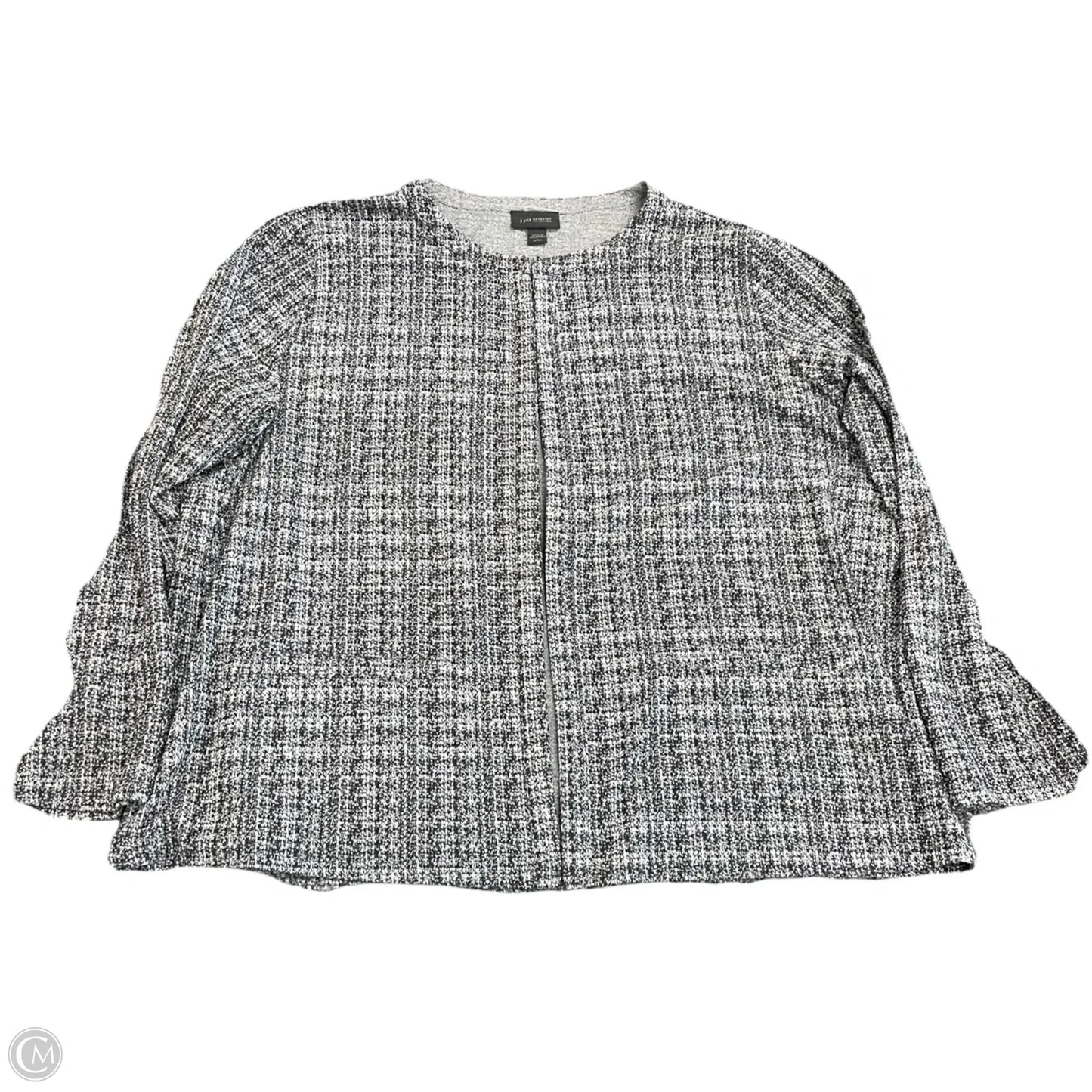 Cardigan By J. Jill In Black & White, Size: Lp