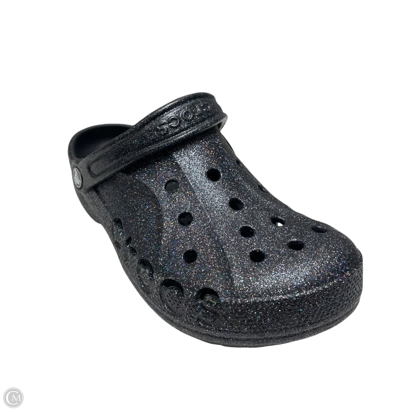Sandals Flats By Crocs In Black, Size: 7