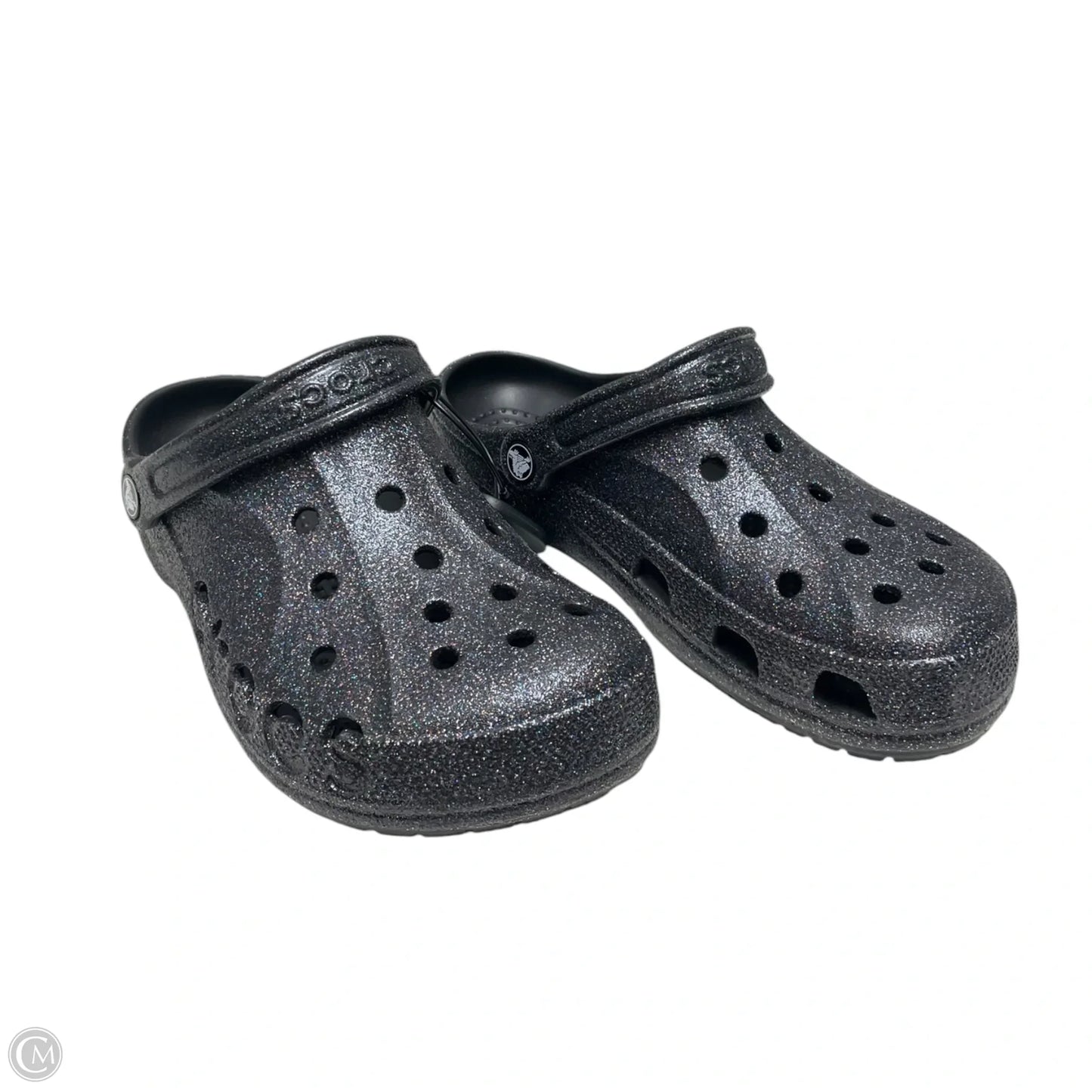 Sandals Flats By Crocs In Black, Size: 7