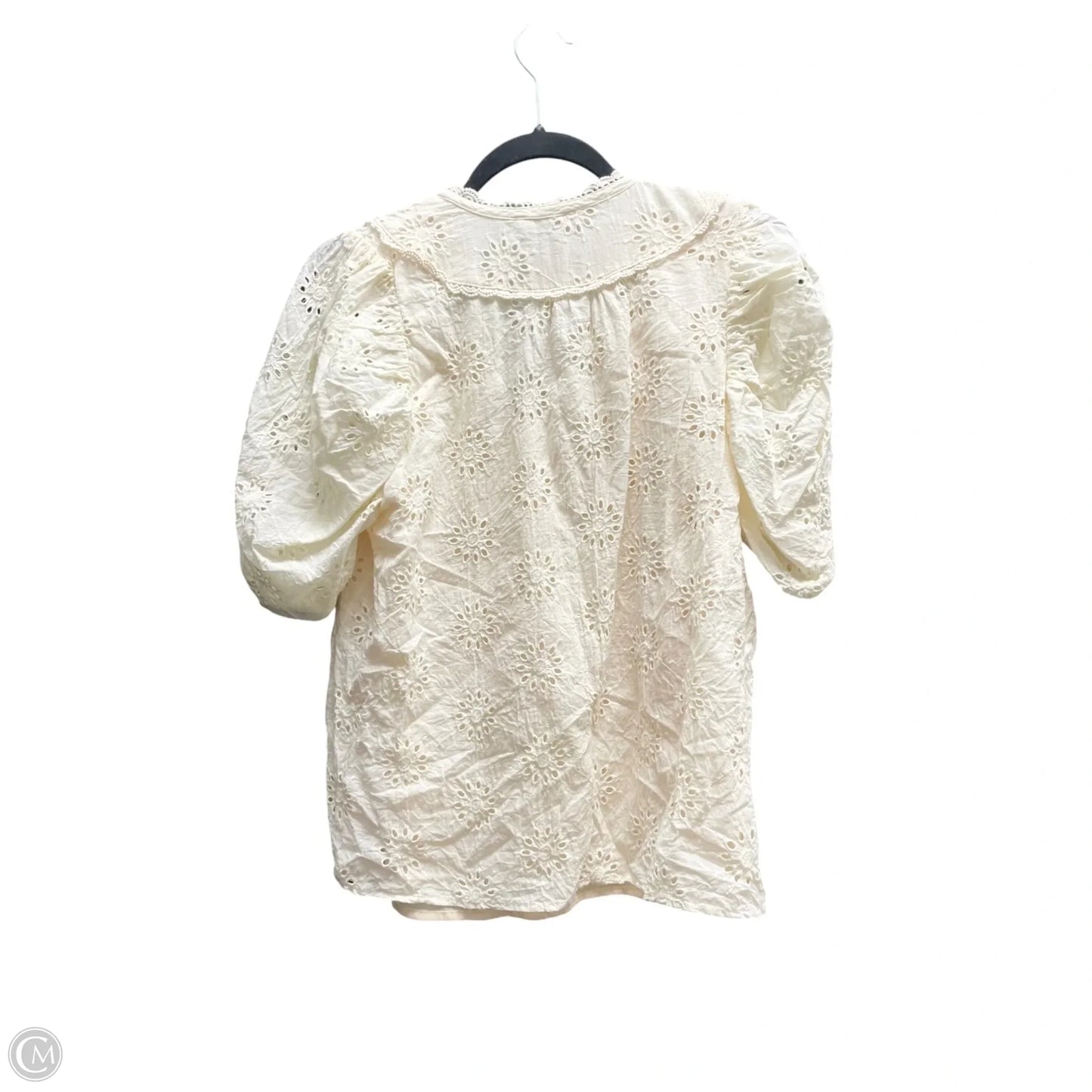 Top Short Sleeve By Entro In Cream, Size: S