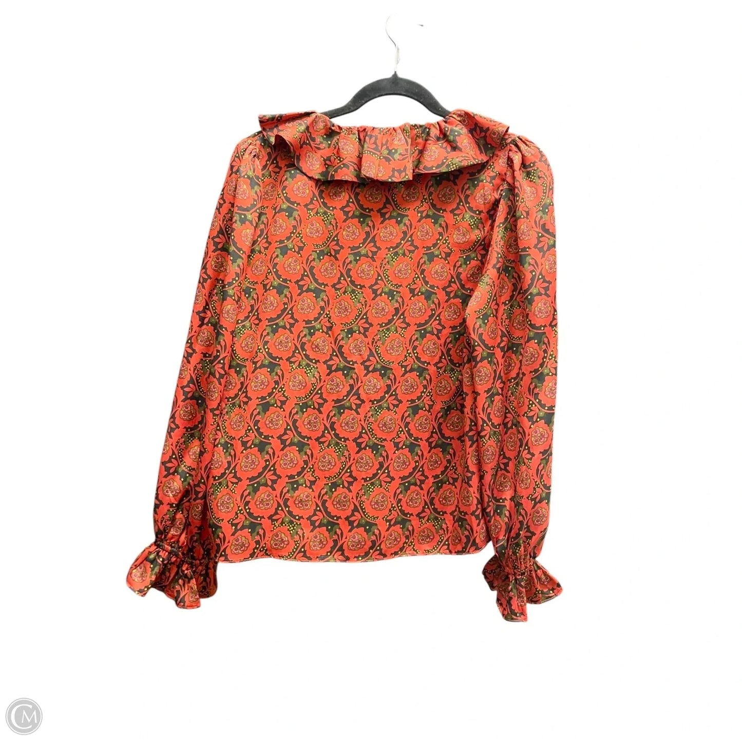 Top Long Sleeve By 1.state In Black & Red, Size: M
