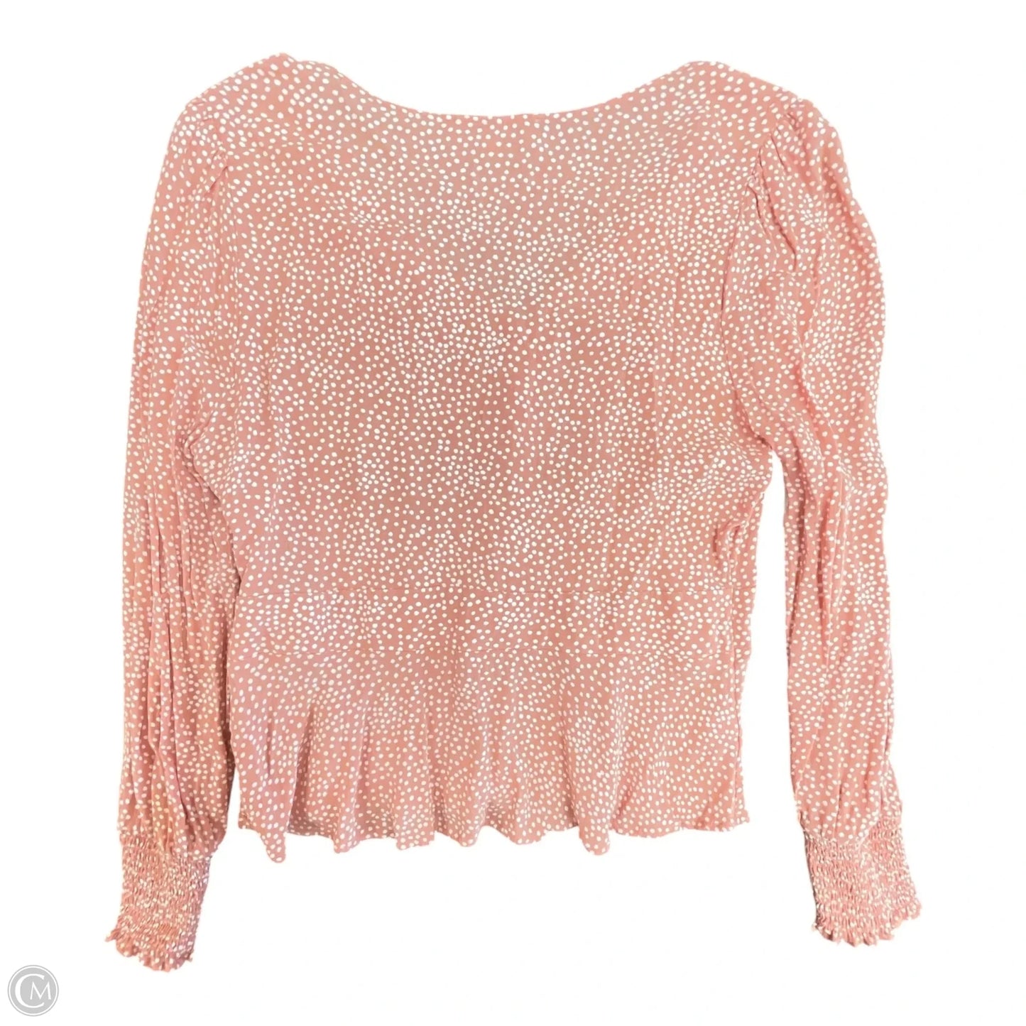 Top Long Sleeve By Loft In Polkadot Pattern, Size: 12
