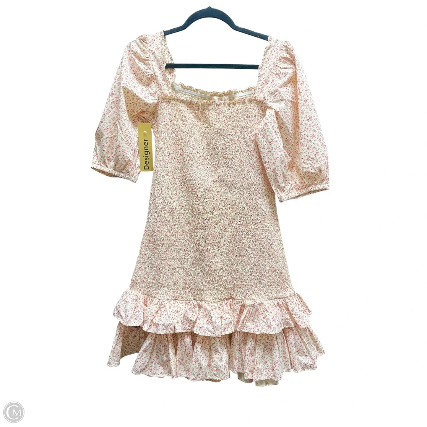 Dress Casual Short By BY TIMO In Cream & Red, Size: M