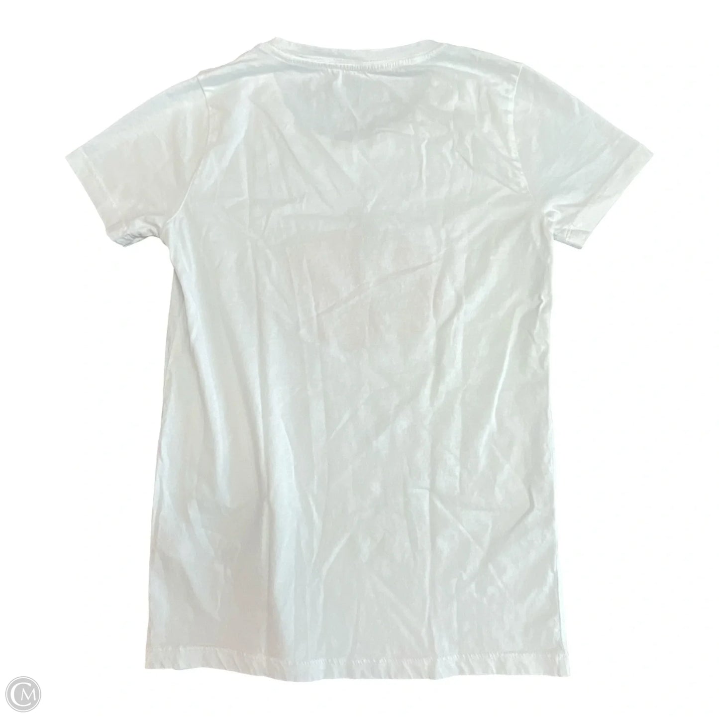 Top Short Sleeve Basic By J. Crew In Orange & White, Size: Xxs