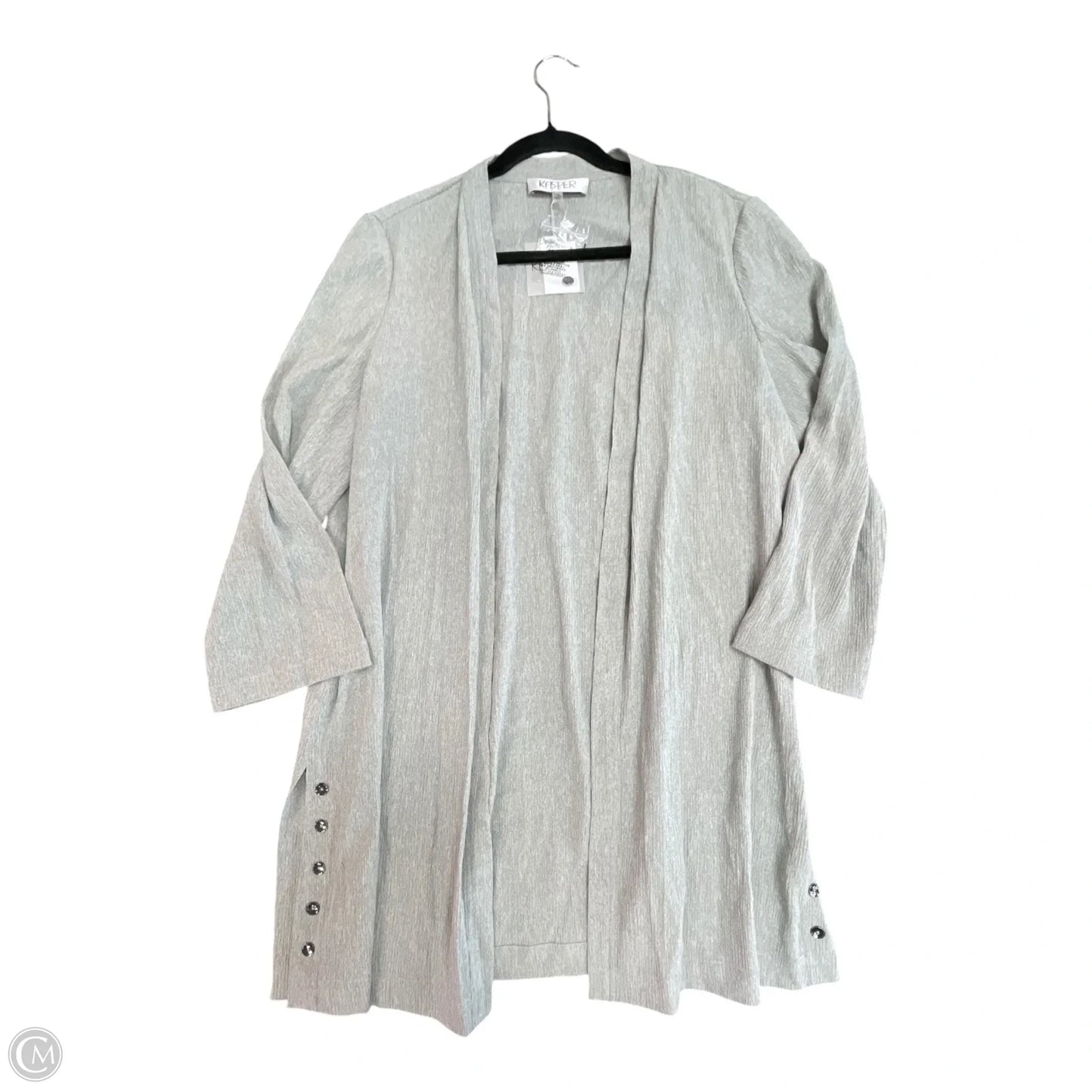 Cardigan By Kasper In Grey, Size: 12