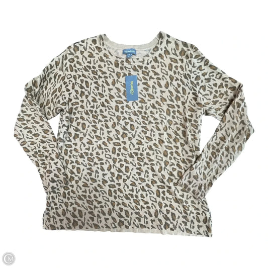 Top Long Sleeve By Style And Company In Animal Print, Size: Xl