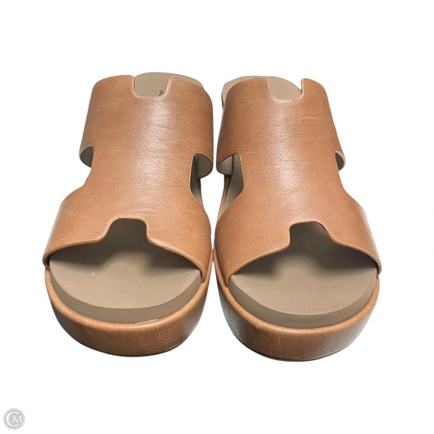 Sandals Heels Wedge By Corkys In Tan, Size: 9