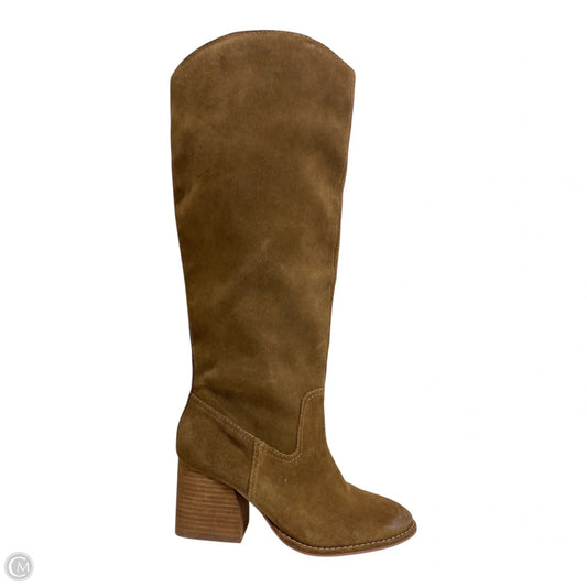 Boots Knee Heels By Vince Camuto In Brown, Size: 9.5