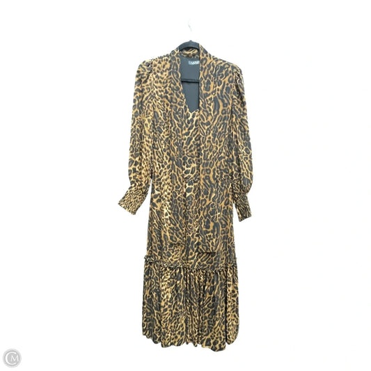 Dress Casual Maxi By Lauren By Ralph Lauren In Black & Brown, Size: 6