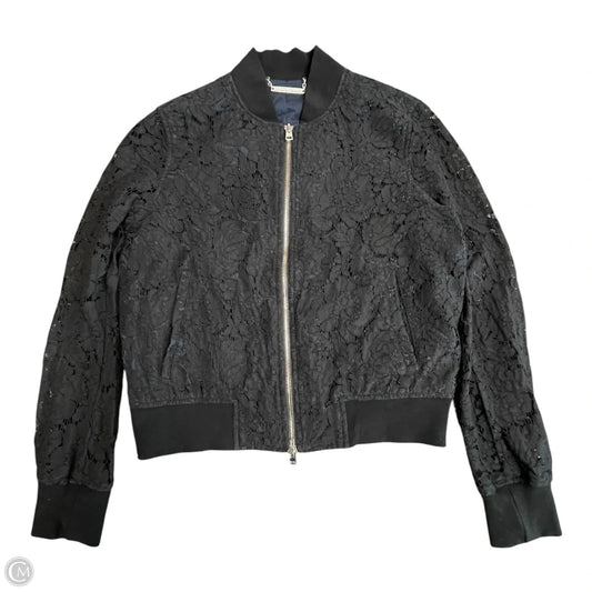 Jacket Designer By Diane Von Furstenberg In Black & Blue, Size: Sp