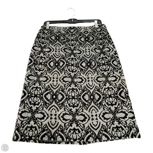 Skirt Mini & Short By Ann Taylor In Black & Grey, Size: 4