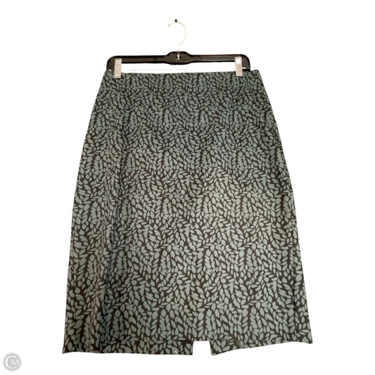 Skirt Midi By Loft In Black & Green, Size: 2