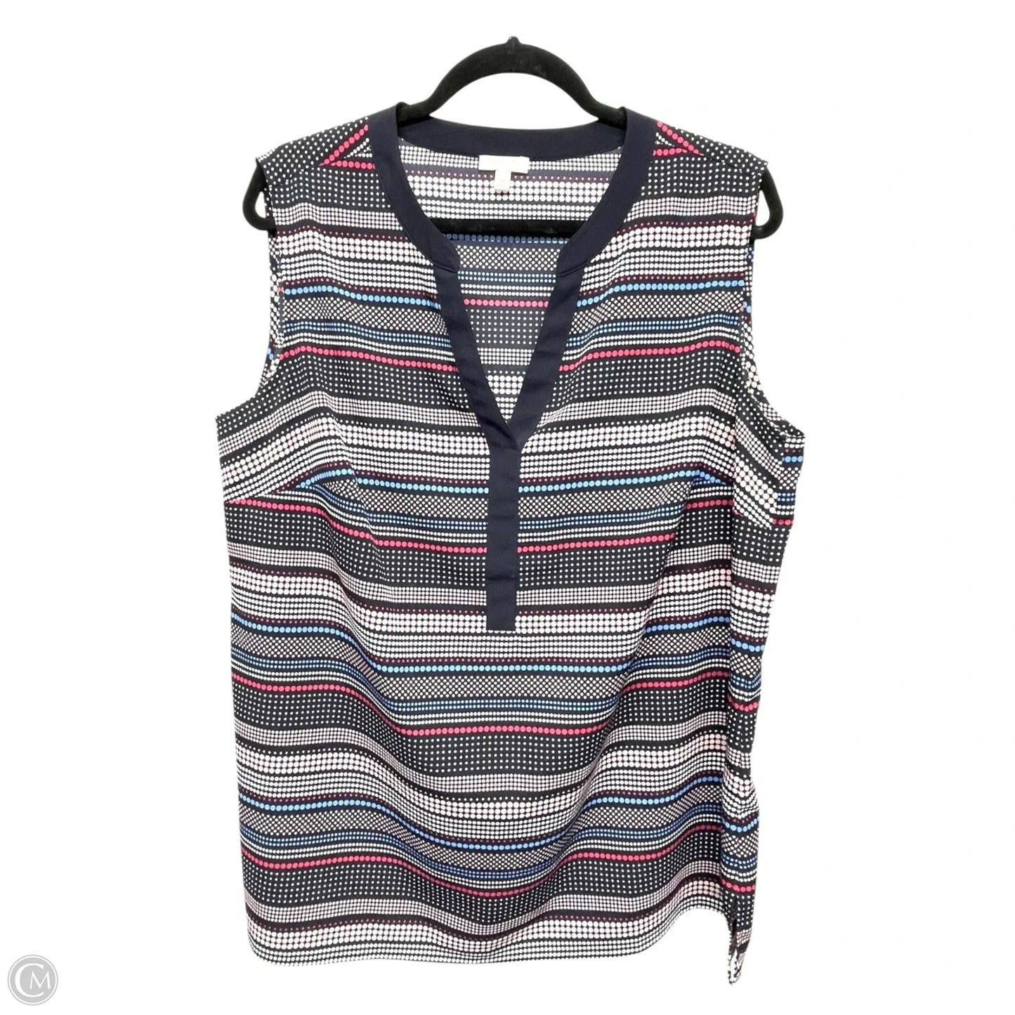 Top Sleeveless By Talbots In Multi-colored, Size: 1x