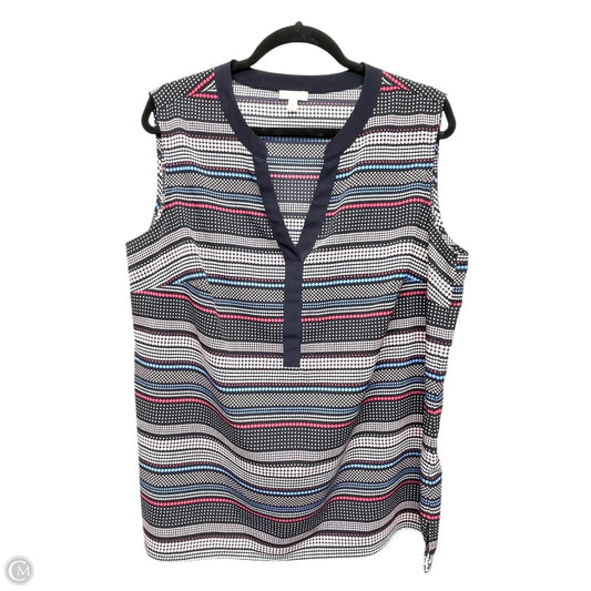 Top Sleeveless By Talbots In Multi-colored, Size: 1x
