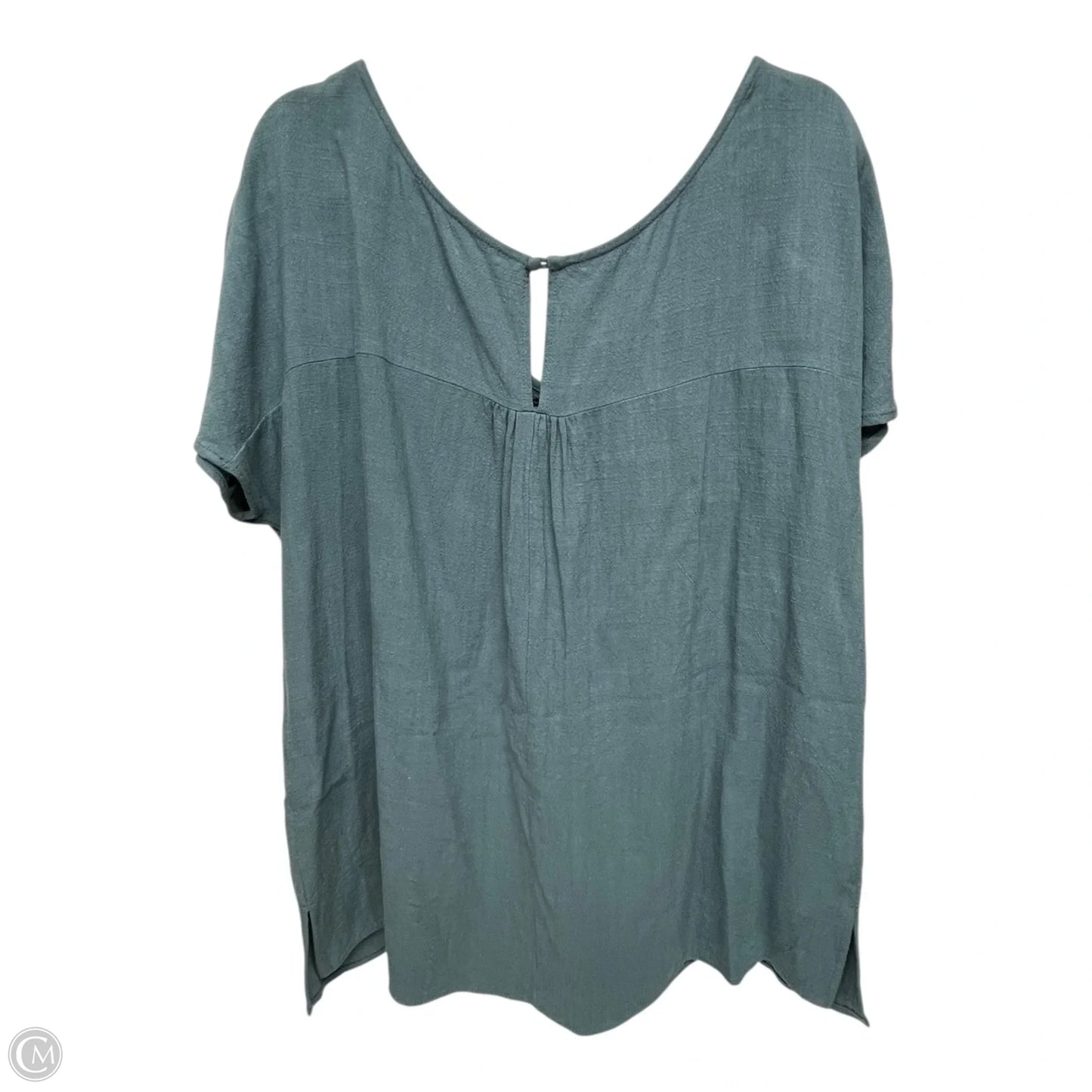 Top Short Sleeve By Kori America In Blue, Size: Xl