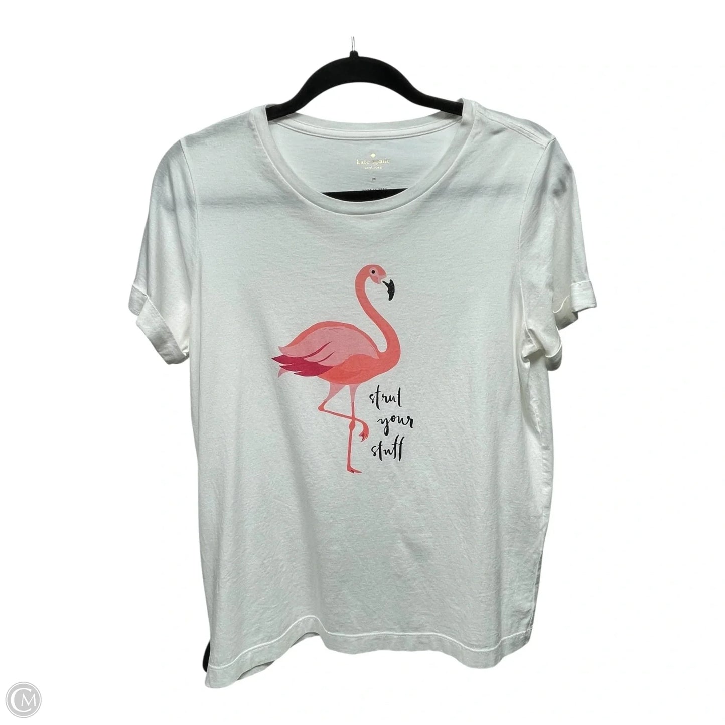 Top Short Sleeve Designer By Kate Spade In Animal Print, Size: M