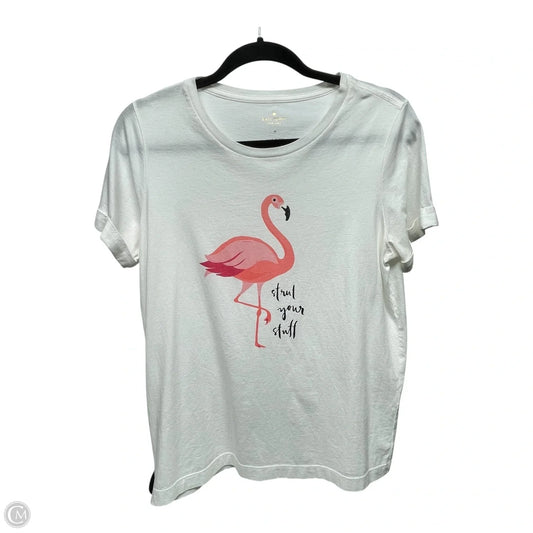 Top Short Sleeve Designer By Kate Spade In Animal Print, Size: M