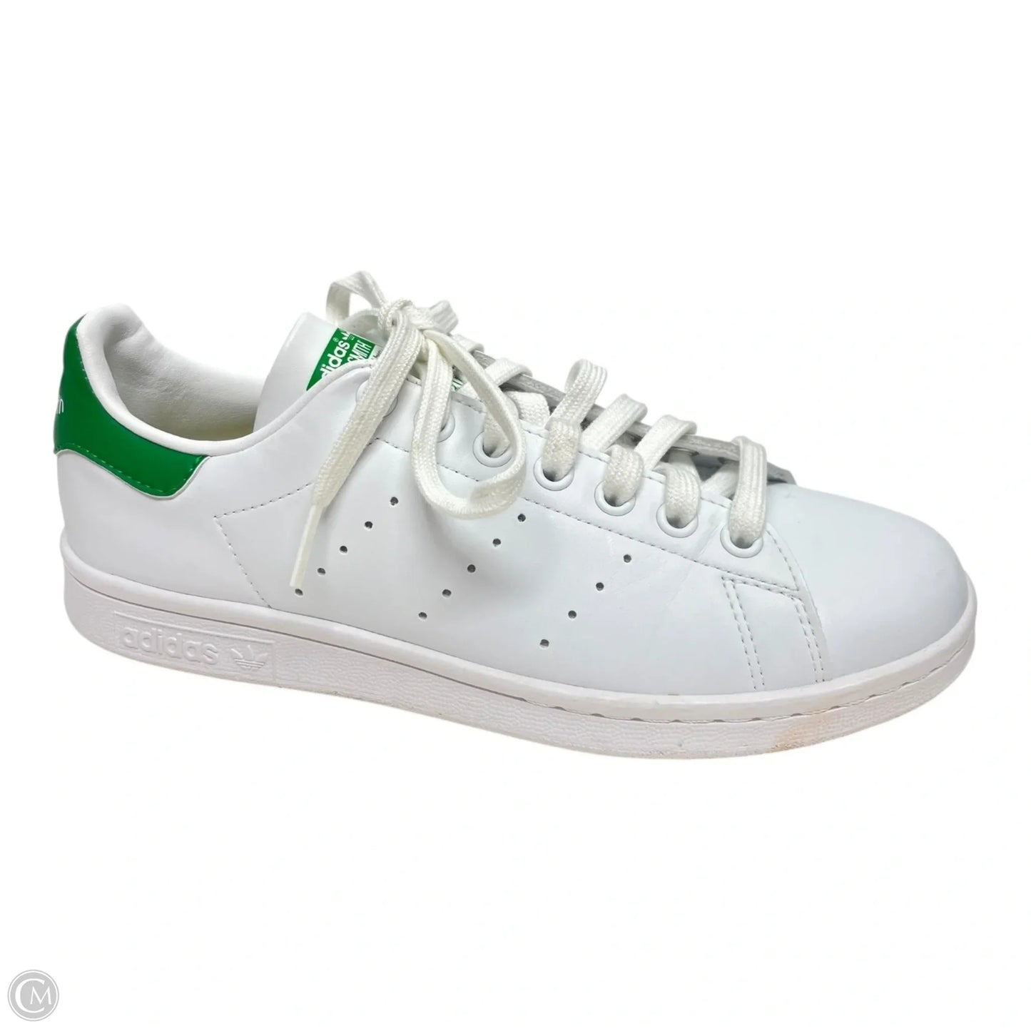 Shoes Sneakers By Adidas In Green & White, Size: 6.5