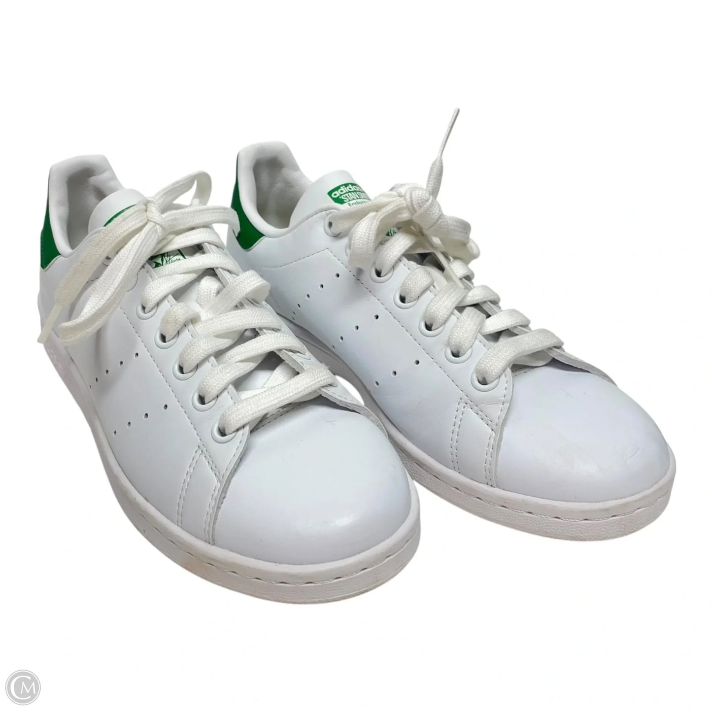 Shoes Sneakers By Adidas In Green & White, Size: 6.5