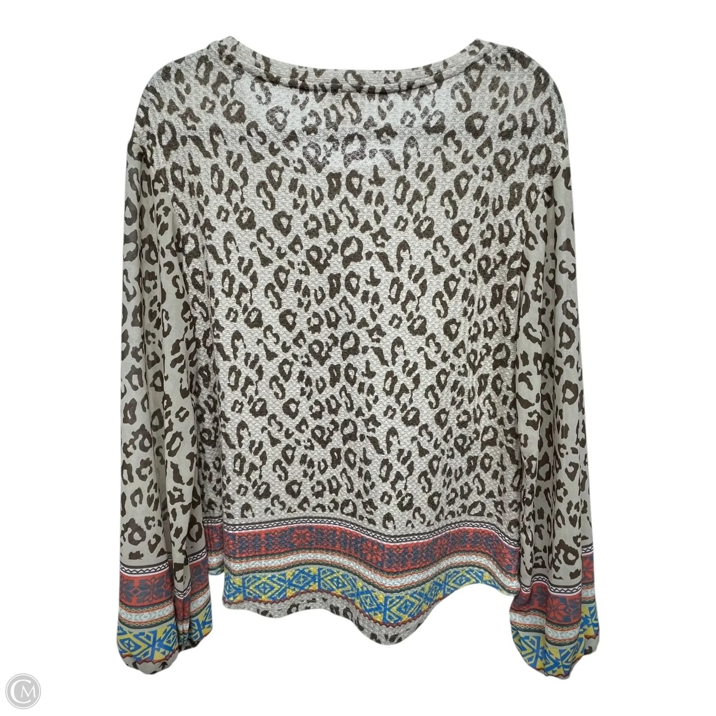 Top Long Sleeve By Umgee In Animal Print, Size: S