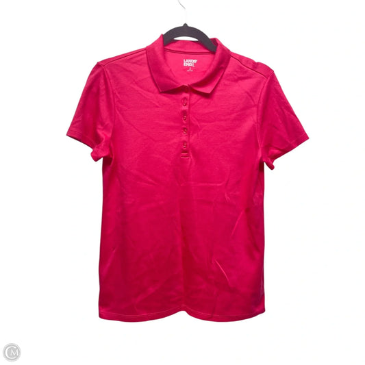 Top Short Sleeve By Lands End In Pink, Size: S