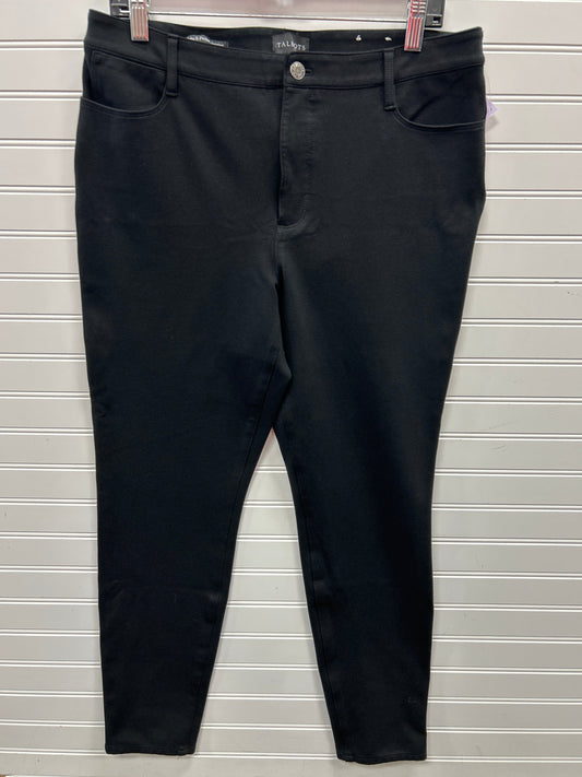 Pants Dress By Talbots In Black, Size:12