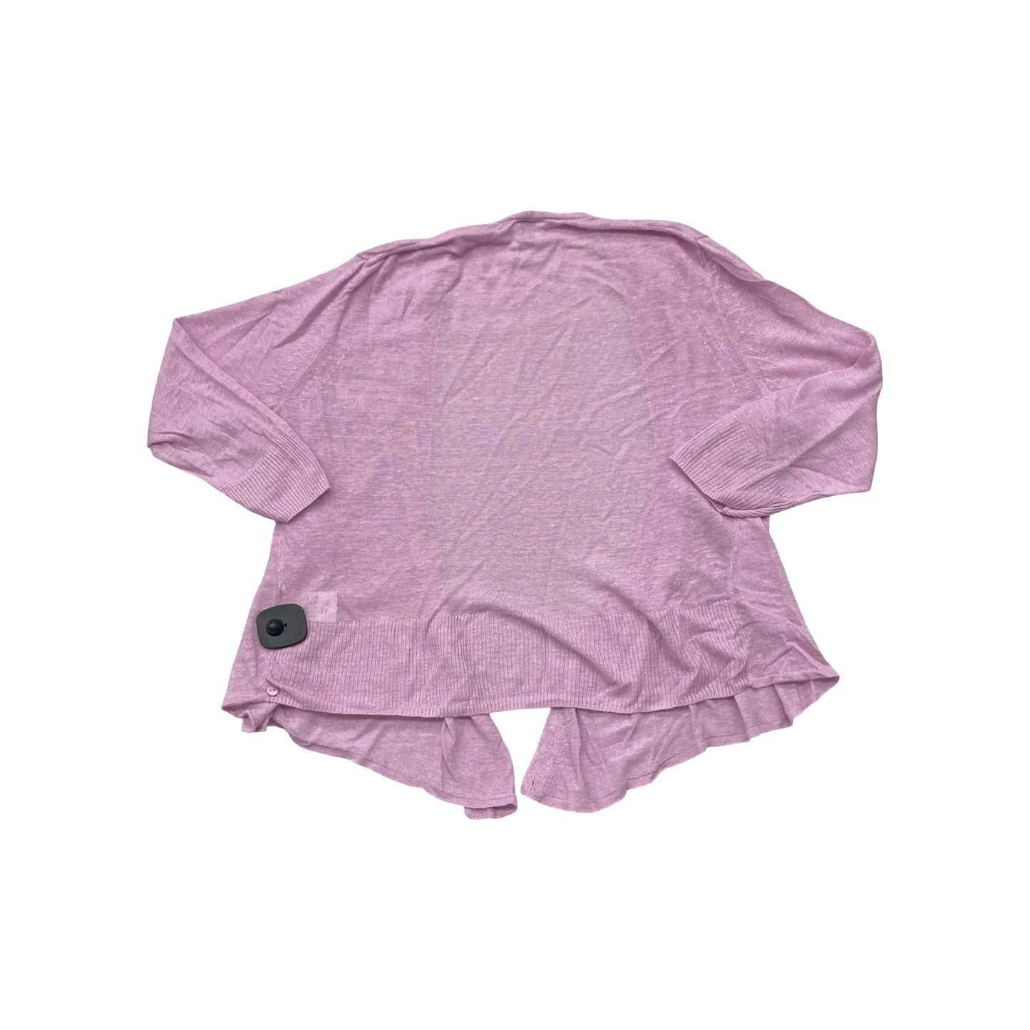 Sweater Cardigan By Nic + Zoe In Pink, Size:Xl