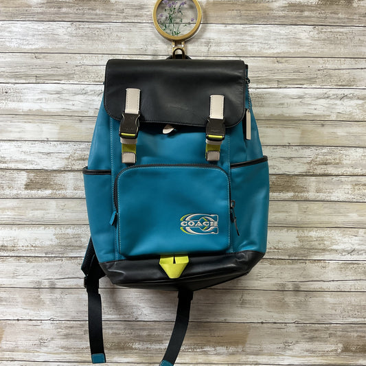 Backpack Designer By Coach In Black & Blue, Size:Large