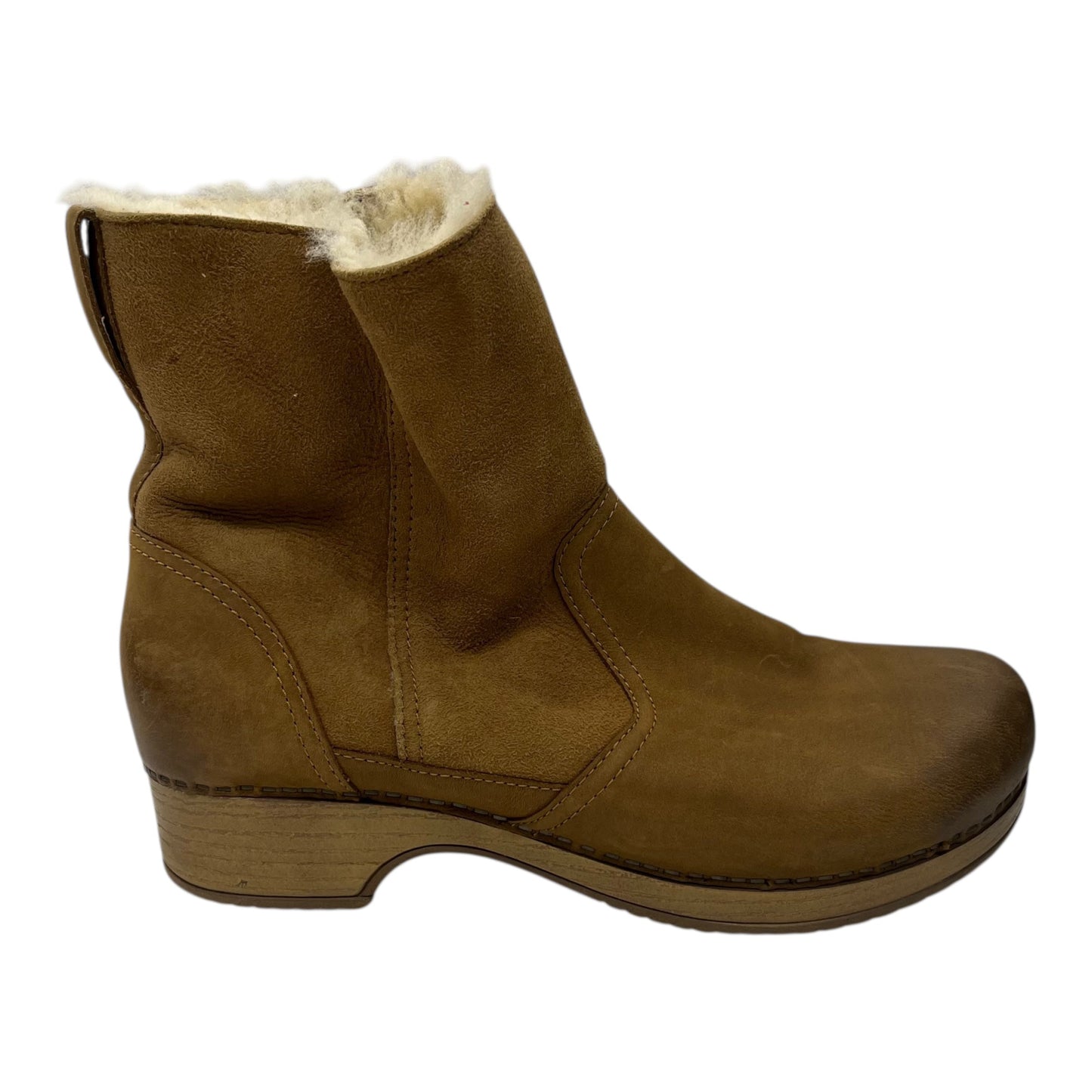 Boots Ankle Heels By Dansko In Brown, Size:10.5