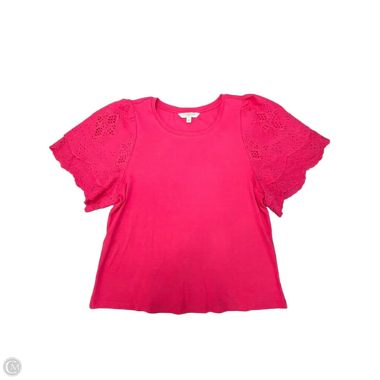 Top Short Sleeve By Liverpool In Pink, Size: S