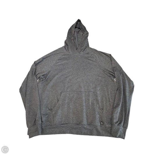Athletic Top Long Sleeve Hoodie By Brooks In Grey, Size: Xl