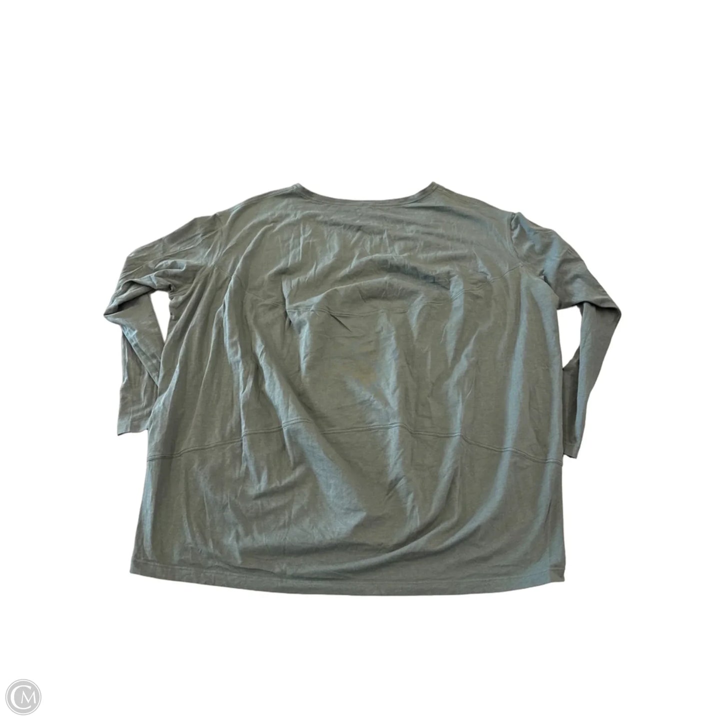Athletic Top Long Sleeve Crewneck By Lululemon In Green, Size: L