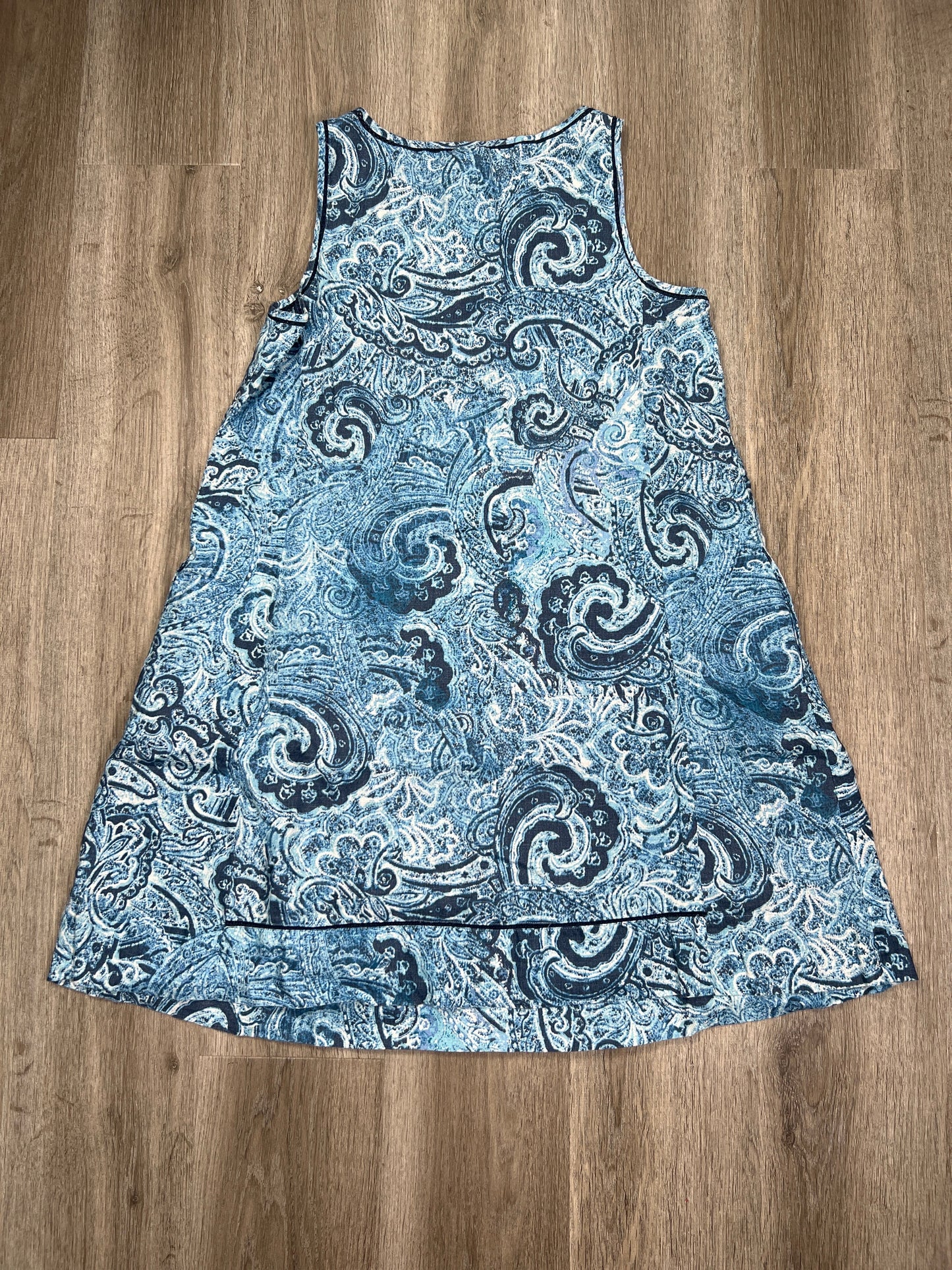 Blue Dress Casual Midi J. Jill, Size M