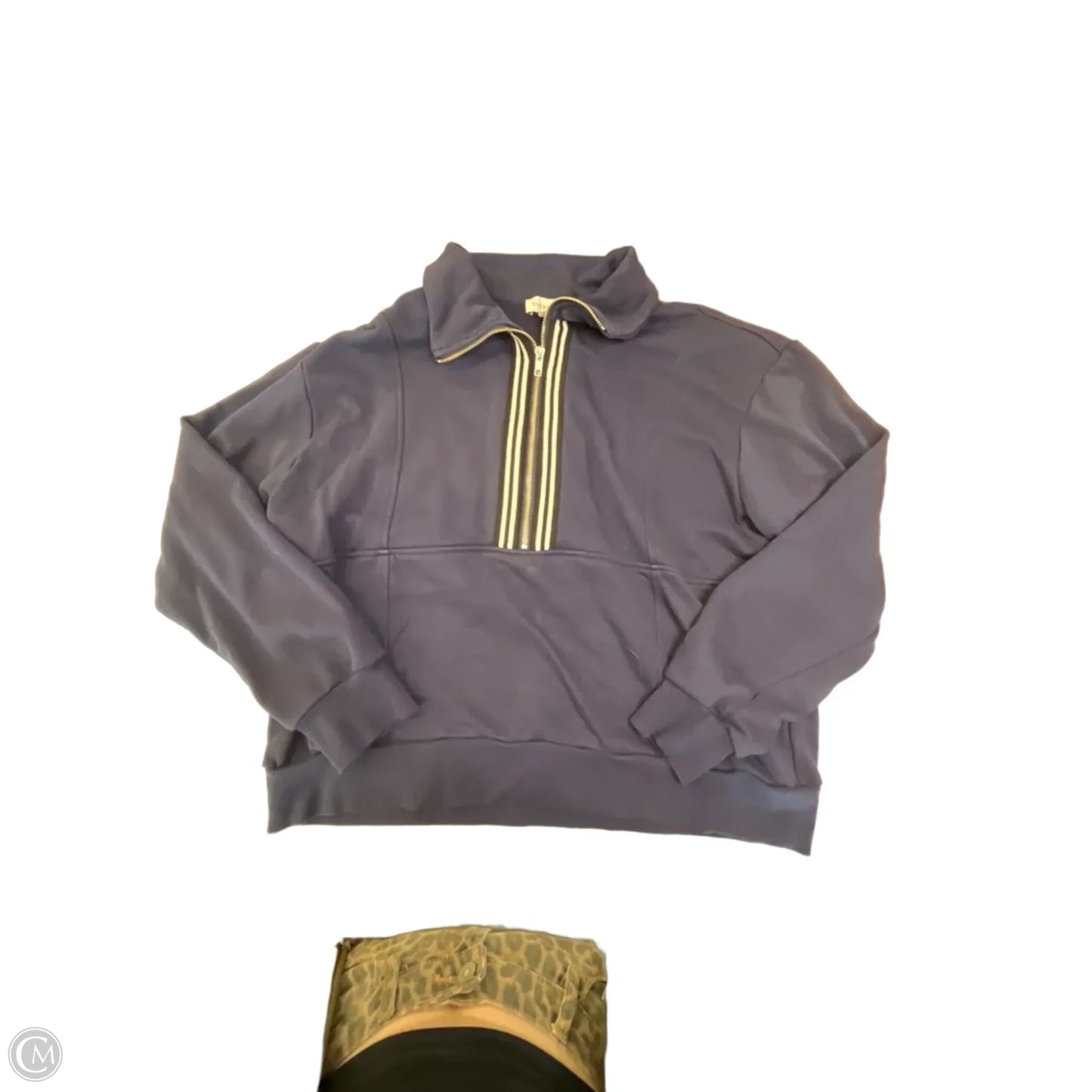 Sweatshirt Collar By Evereve In Blue, Size: Xl