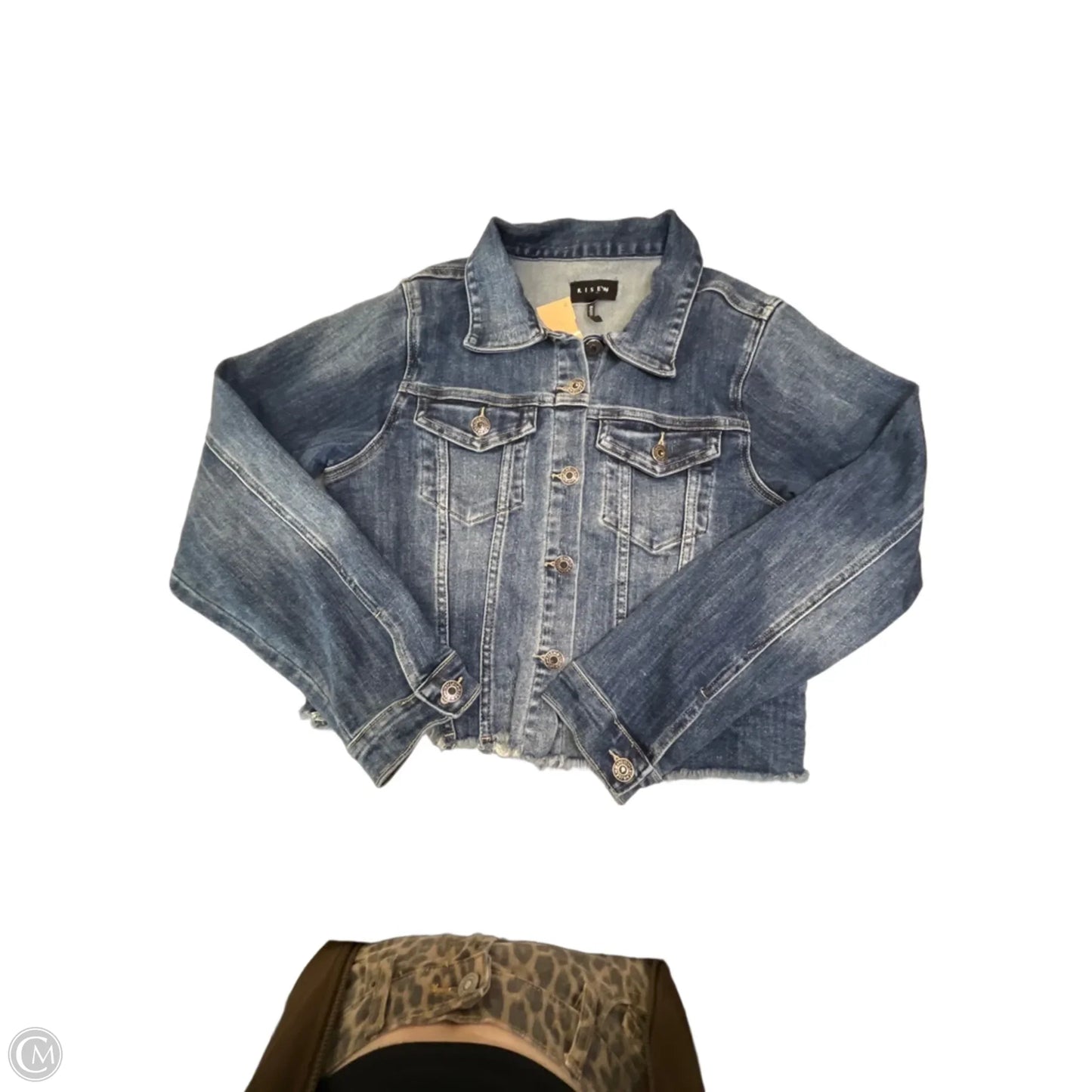 Jacket Denim By Risen In Blue Denim, Size: M