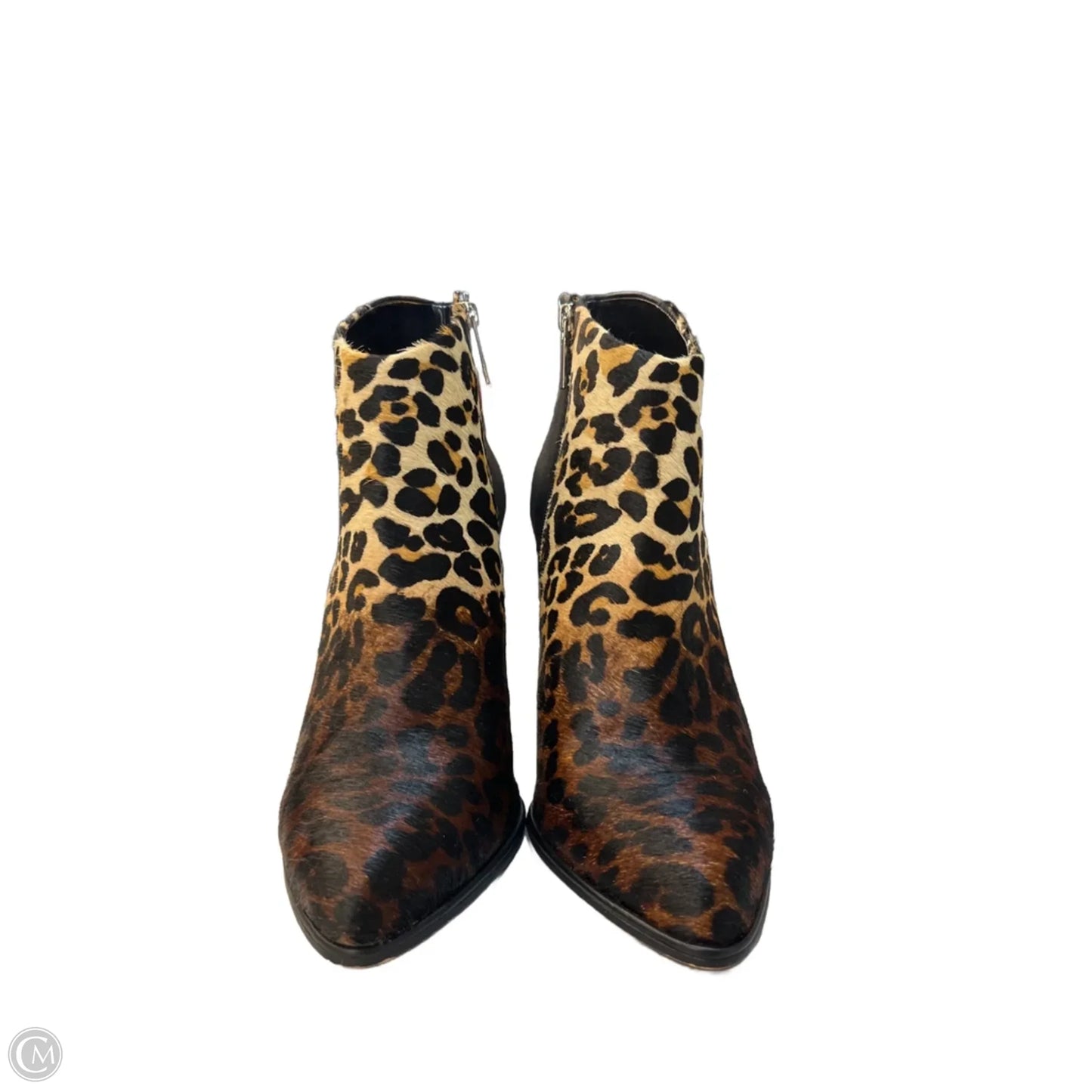 Boots Ankle Heels By Vince Camuto In Animal Print, Size: 10