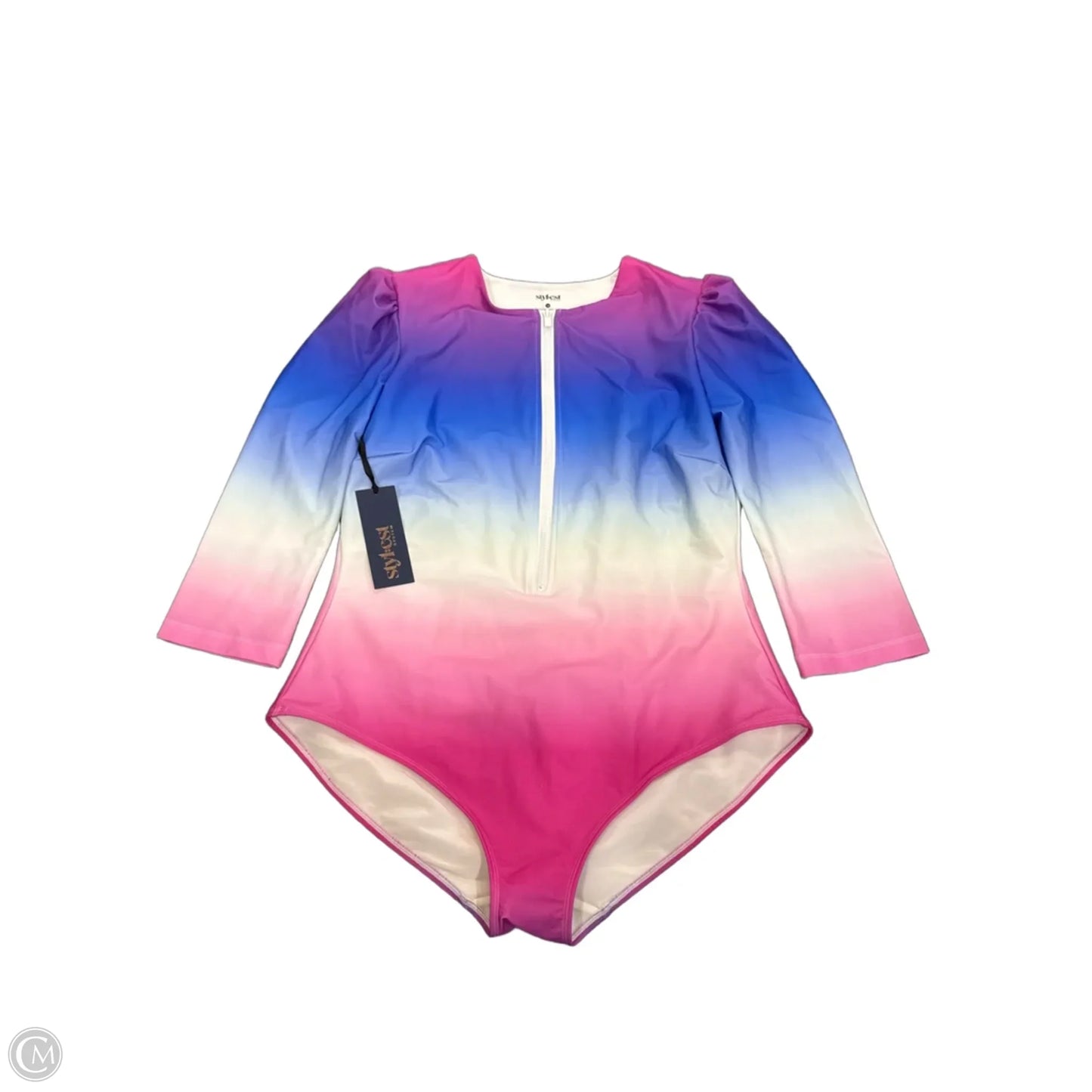 Swimsuit By Clothes Mentor In Ombre Print, Size: 1x