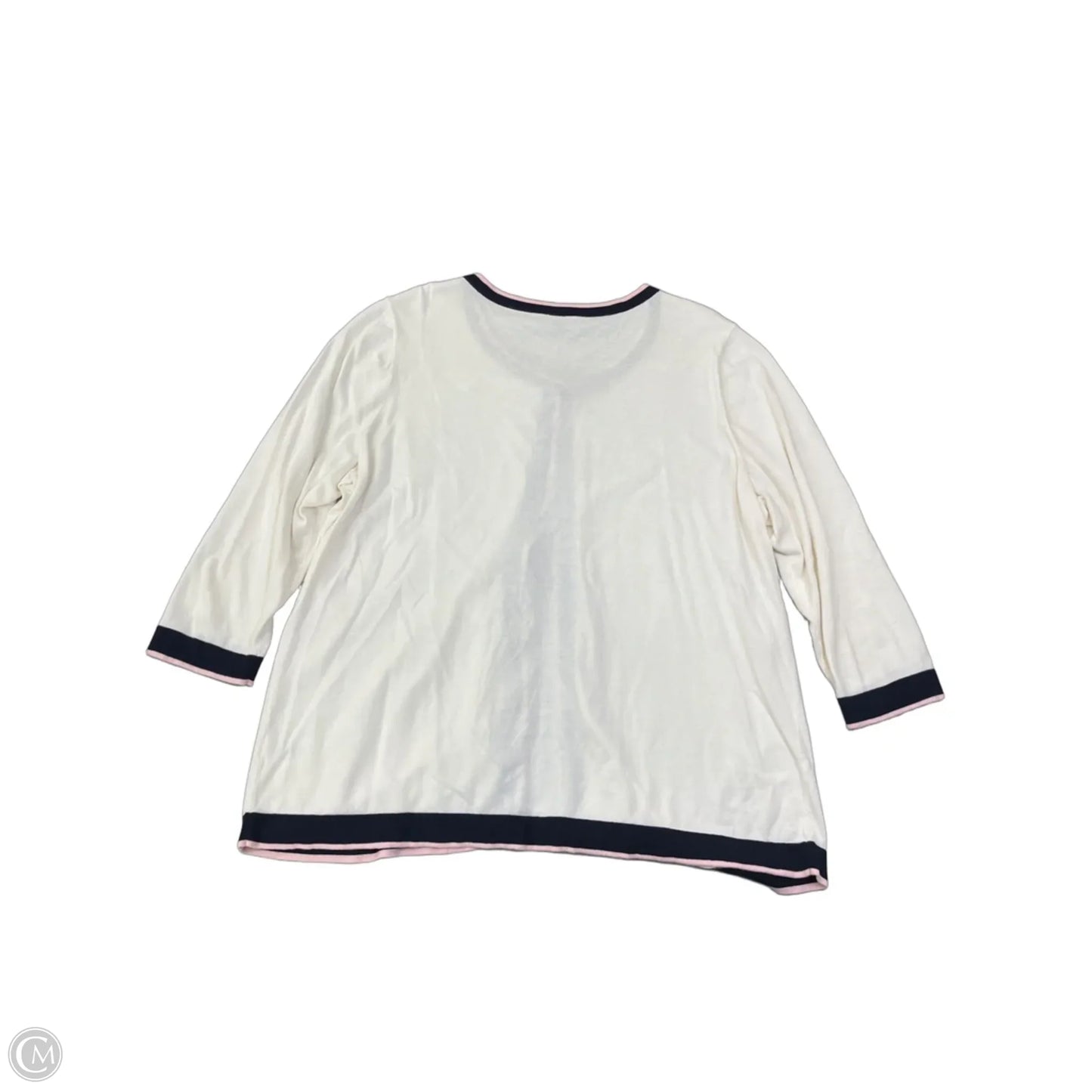 Cardigan By Talbots In Cream, Size: 1x