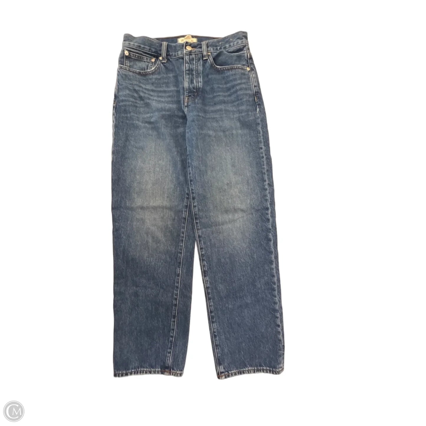 Jeans Straight By Madewell In Blue Denim, Size: 0