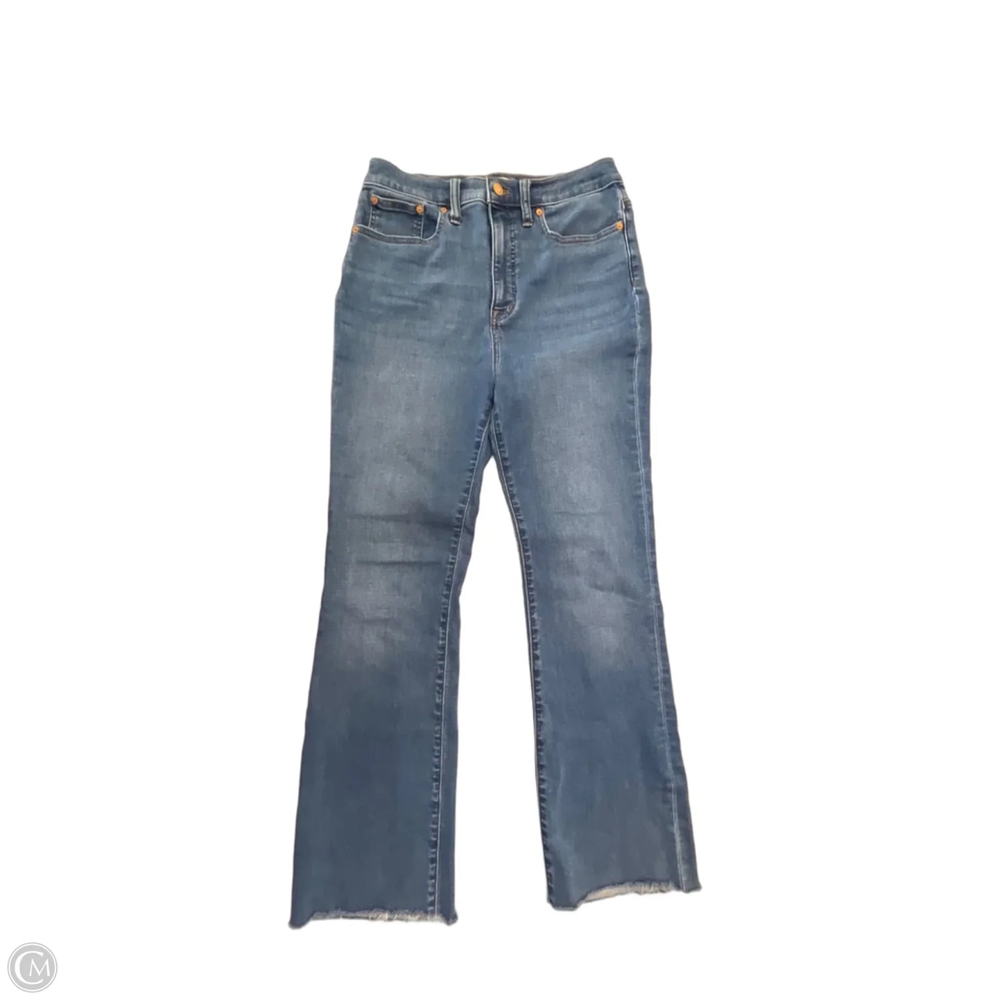 Jeans Flared By Madewell In Blue Denim, Size: 8