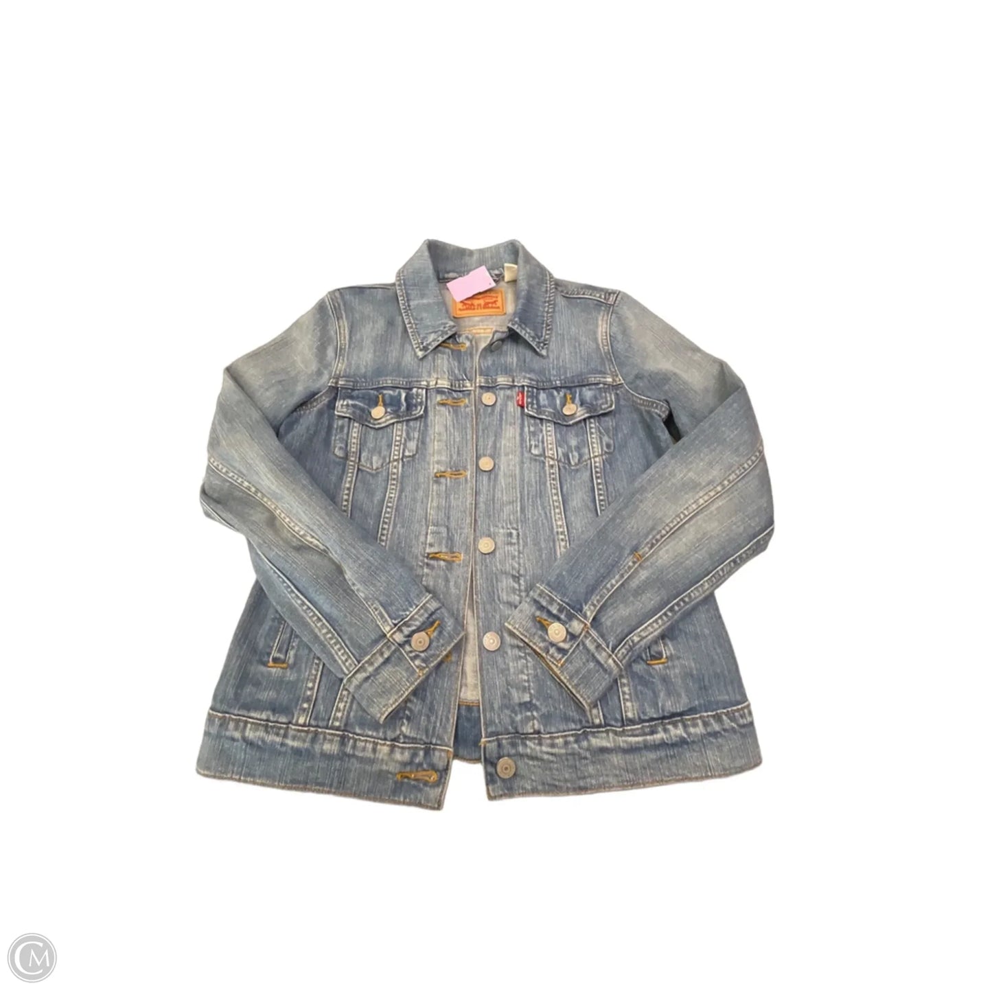 Jacket Denim By Levis In Blue Denim, Size: S