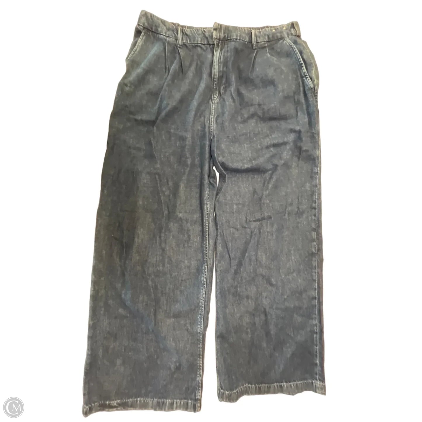 Pants Wide Leg By Gap In Blue Denim, Size: Xl