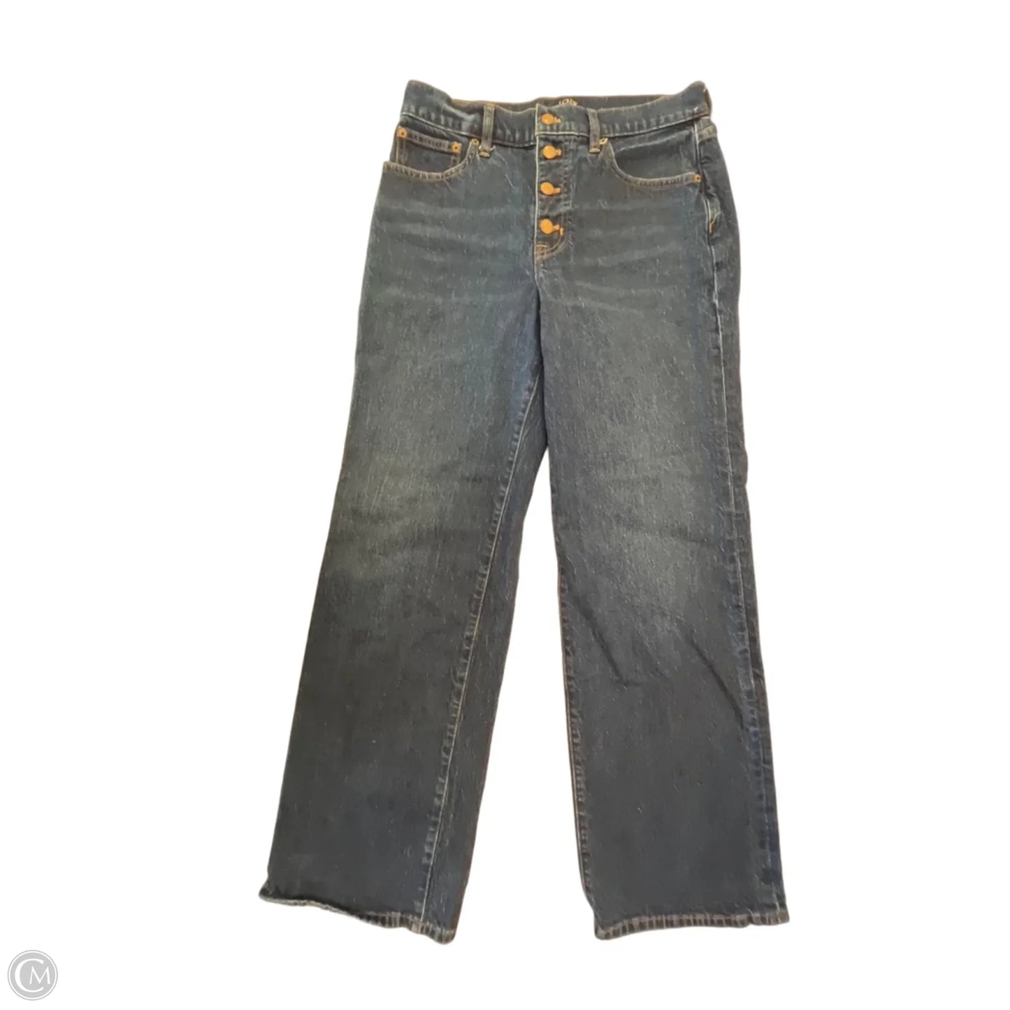 Jeans Wide Leg By J. Crew In Blue Denim, Size: 4