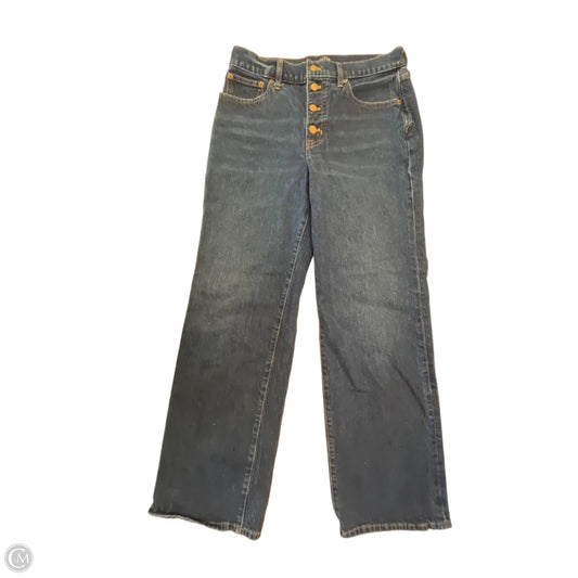 Jeans Wide Leg By J. Crew In Blue Denim, Size: 4