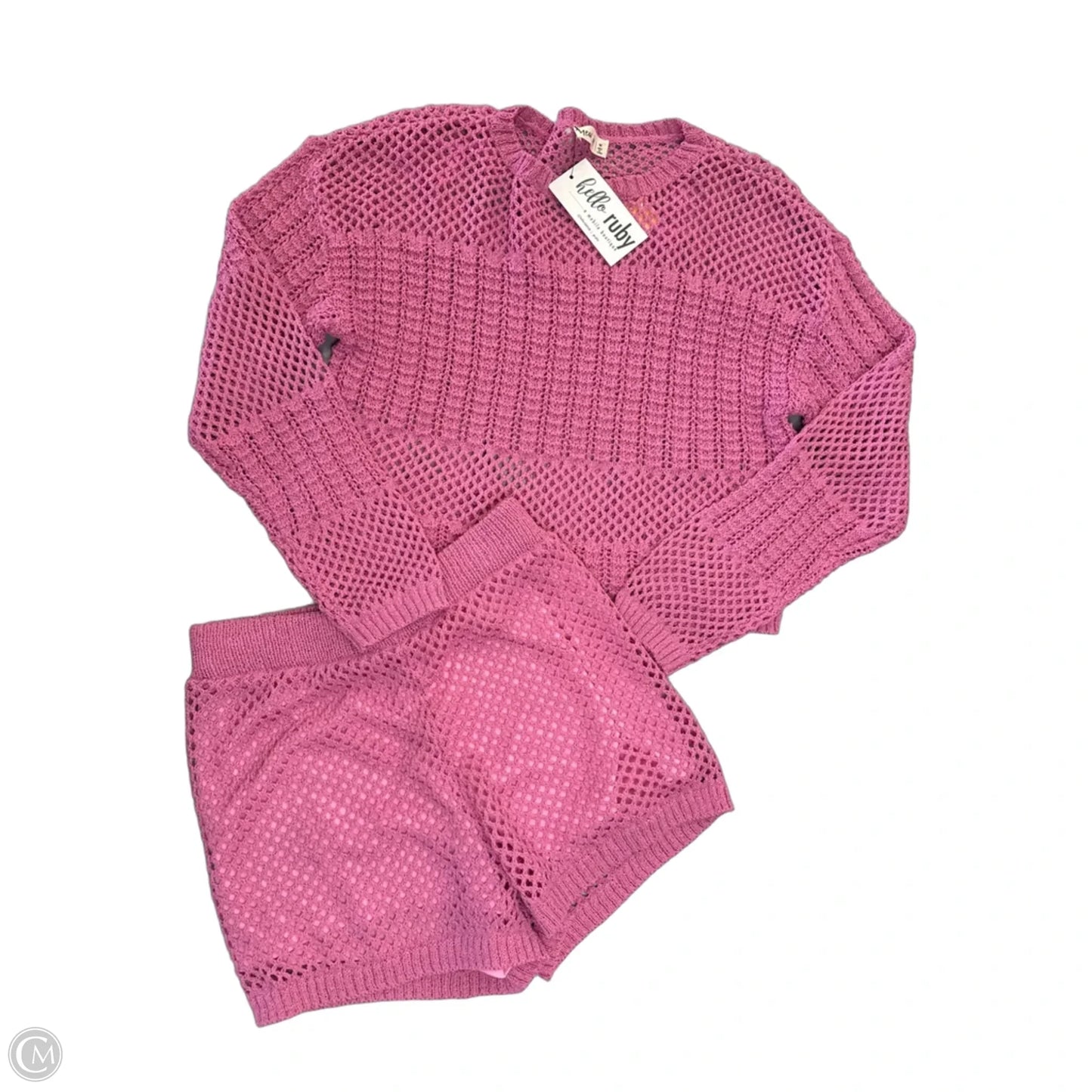 Shorts Set By New In In Pink, Size: M